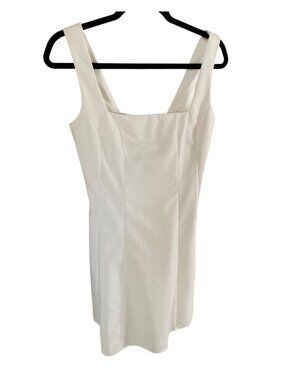 Showpo Skater Mini Dress Square Neckline Cotton  NWT Size 6